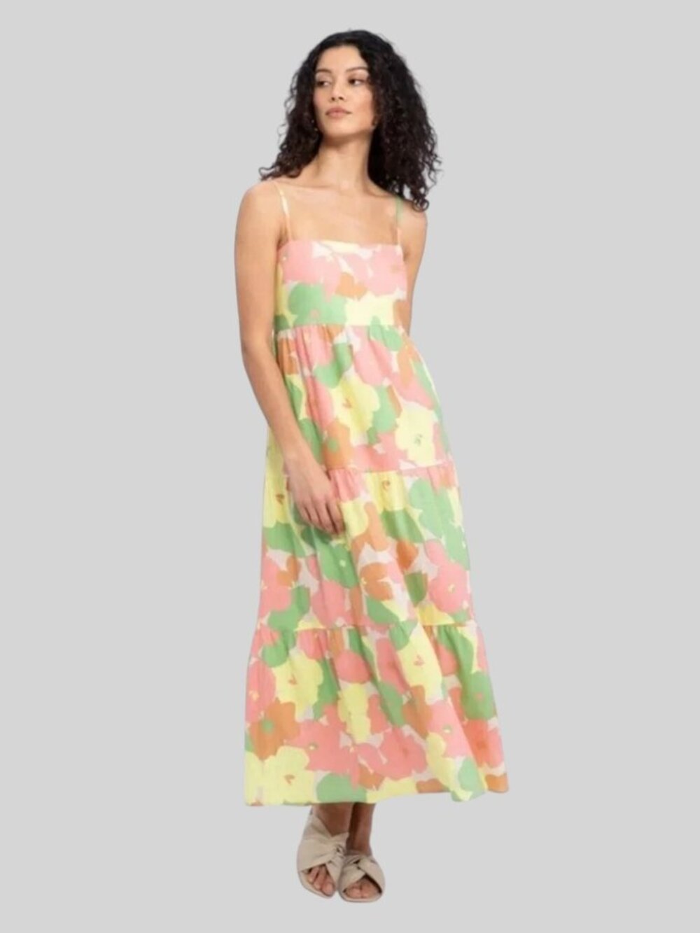 Social Standards by Sanctuary Floral Collage Get-Away Maxi Dress XXL